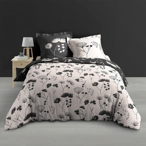 Douceur d'Intérieur Parure de lit 3 pièces iris 240x220cm