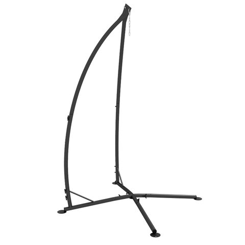 Outsunny Support fauteuil suspendu - pied fauteuil suspendu - H. 215 cm - charge max. reco. 130 Kg - métal