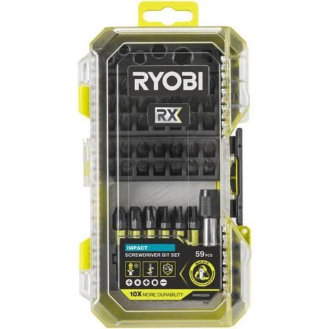 Ryobi C impact RX - RARXSD59 - 59 accessoires - Embouts douilles et porte-embout - Compatible LINK