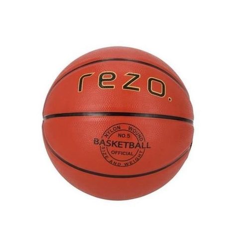 Market24 Ballon de basket - REZO - Caoutchouc - Taille 5 - Marron - Polyvalent
