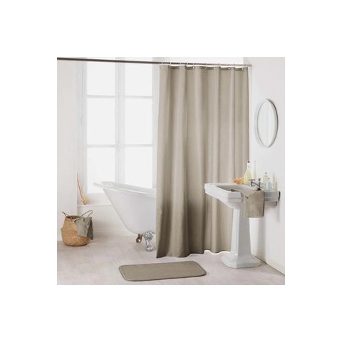 Douceur d'Intérieur Rideau de douche uni essencia 180x200cm