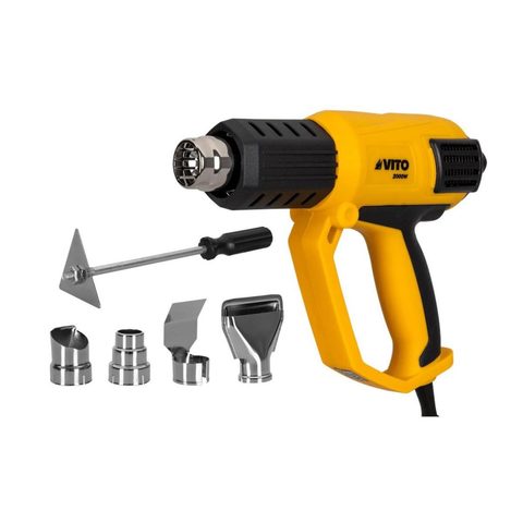 Vito Décapeur thermique 2000W 450° et 600° C Mallette 5 accessoires
