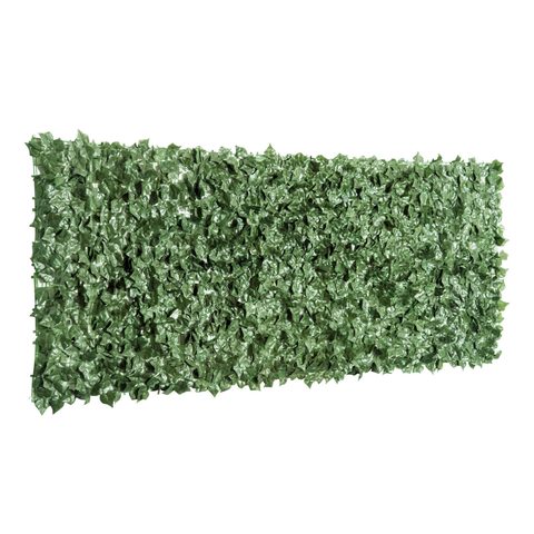Outsunny Haie artificielle brise-vue décoration rouleau 2,4L x 1H m feuillage réaliste anti-UV