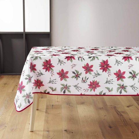 Douceur d'Intérieur Nappe imprimé amaryllis 150x240cm