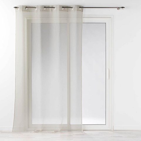 Douceur d'Intérieur Rideau voilage à œillets fantaisie louise 140x240cm