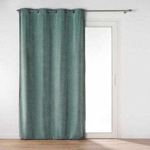 Douceur d'Intérieur Rideau à œillets velours novana 135x260cm
