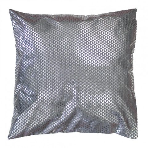 Eden Housse de coussin suede argent c1060 40 x 40 cm