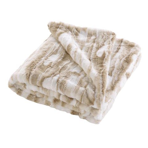 Douceur d'Intérieur Plaid imitation fourrure cheyenne 125x150cm