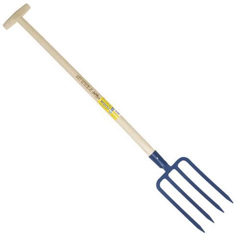 Outils Perrin Fourche à bêcher douille 4 dents 29 cm manche béquille