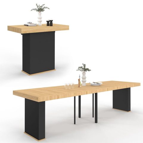 Id Market Table console extensible eden 14 personnes 300 cm bois