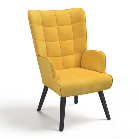 Id Market Fauteuil scandinave ania velours