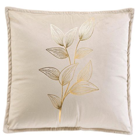Douceur d'Intérieur Coussin déco en velours oxalis 45x45cm