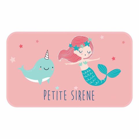 Douceur d'Intérieur Tapis enfant déco petite sirena 45x75cm