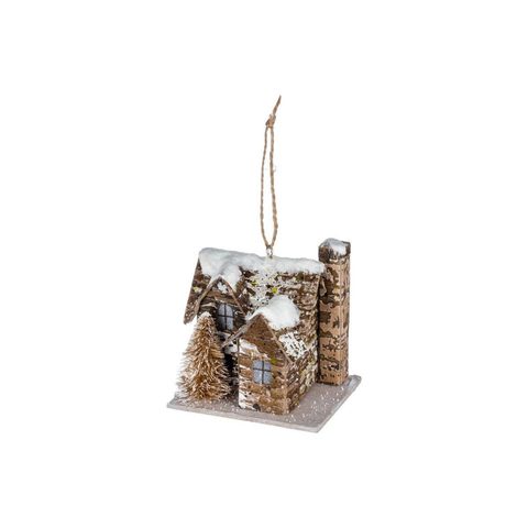 Feeric Light & Christmas Sujet de Noël Maison Glacé 8cm
