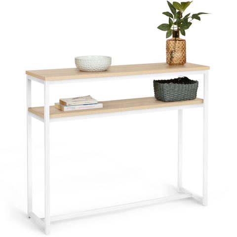 Id Market Console double detroit design industriel bois et métal