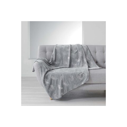 Douceur d'Intérieur Plaid imprimé métallisé sensalia 125x150cm