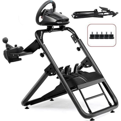 Gtplayer Support universel de volant G920 G29 - Acier - Noir - 54x67x80 cm