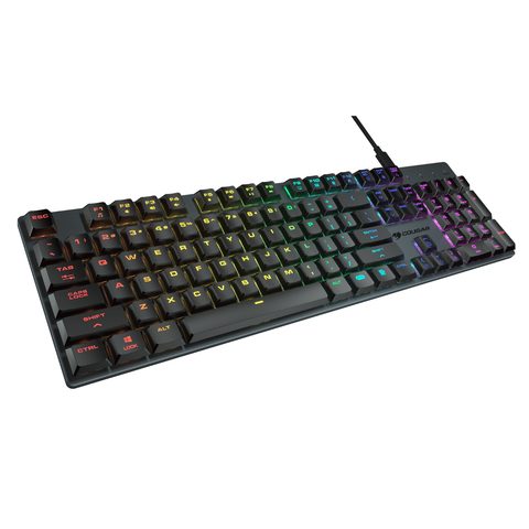 Cougar Clavier Gaming - LUXLIM - Commutateurs optiques - Rétroéclairé RGB - Épaisseur 20 mm