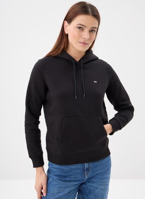 Tommy Jeans Vêtements Tjw Reg S Flag Hoodi DW0DW19958 Noir pour femme