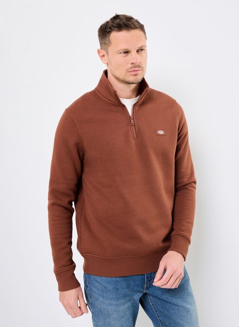 Dickies Vêtements OAKPORT QUARTER ZIP Marron pour homme