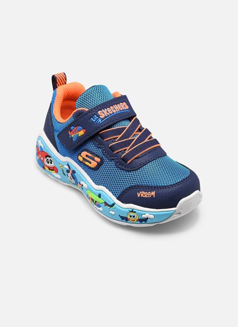 Skechers Baskets Play Scene Bleu pour garçon