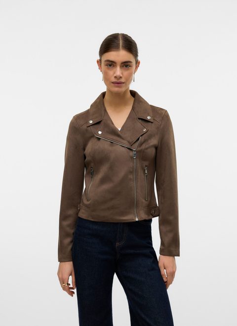 Vero Moda Vmjose Short Faux Suede Jacket Ga Noos pour femme