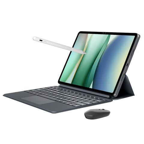 Blackview MEGA 12 – Tablette 5G 12,2" IP69K | IA Intégrée, Stylet + Clavier + Souris Inclus, 12 Go + 256 Go / Gris