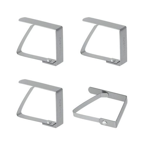 Metaltex Lot 4 Accroches Nappes Pour Table Allant Jusqu'A 3.8 Cm D'Epaisseur Matière Inox Stainless Matiere Normes Ce