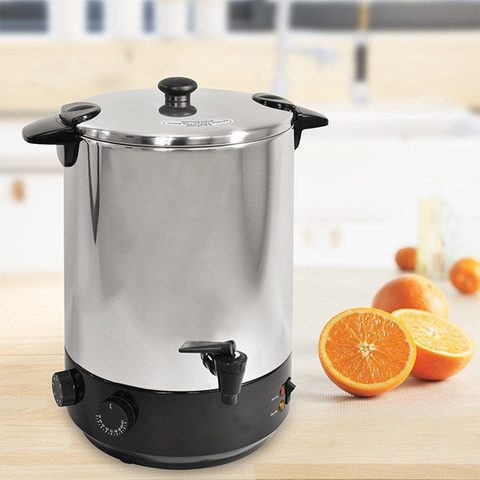 Kitchen Chef Stérilisateur de bocaux électrique inox avec robinet et minuteur 12l 1650w - ZJ-120TD