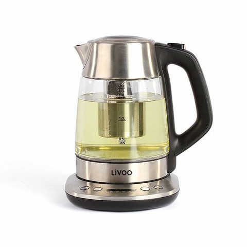 Livoo Bouilloire théière - DOD165 - 2200 W - 1 7 L - Température variable - Verre