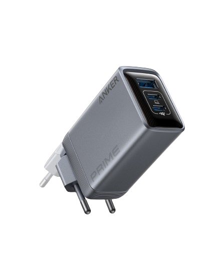 Anker Prime GaN 100W - Chargeur USB-C 3 ports (2xUSB-C 1xUSB-A) compact et pliable