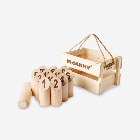 Tactic Jeu de quilles Mölkky - Version Luxe - Bois massif - Mixte - A partir de 7 ans