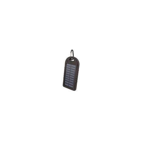 Setty Batterie De Secours Solaire 5 000mah Anti-surcharge Noir