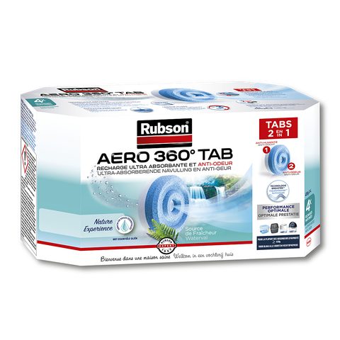 Henkel RUBSON Recharge AERO 360 Nature Experience Source de Fraîcheur Lot de 4 recharges