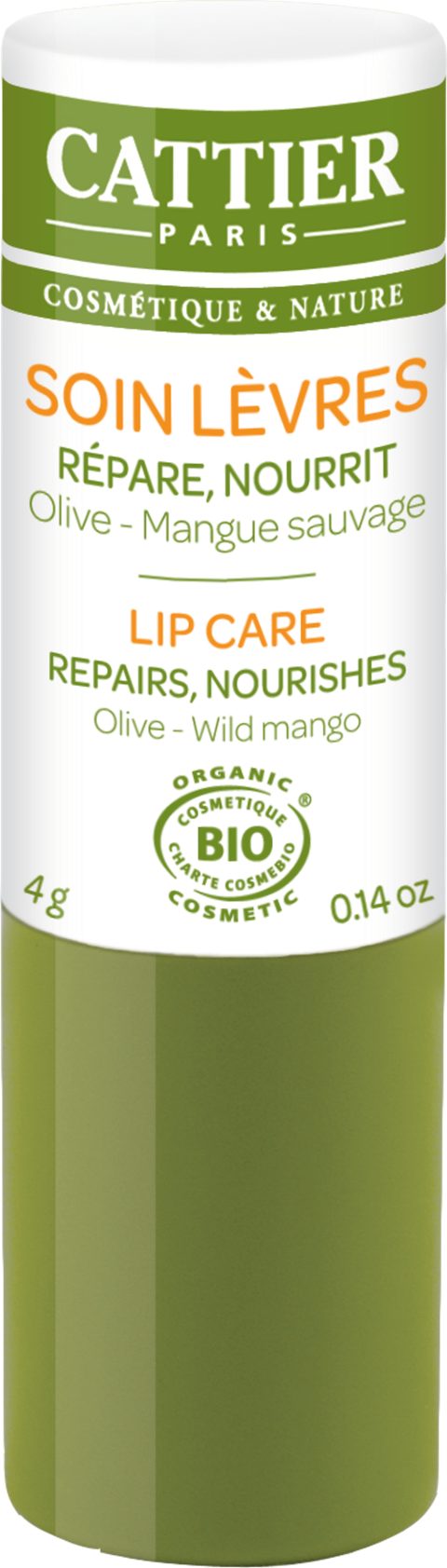 Cattier Soin Lèvres Olive - Mangue Sauvage 4g