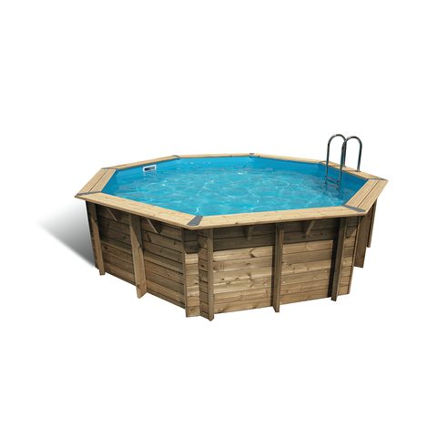 Ubbink Piscine bois Océa 4,30 x 1,20 m - Liner bleu