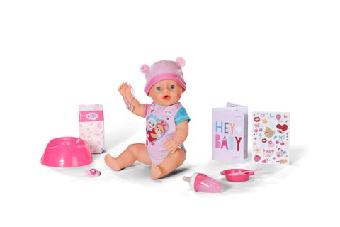 Baby Born Poupon - Emma - 10 fonctions - 10 accessoires - Sans piles - 43cm - Dès 3 ans