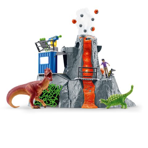 Schleich Expédition Au Grand Volcan - 42564 - A Partir De 4 Ans