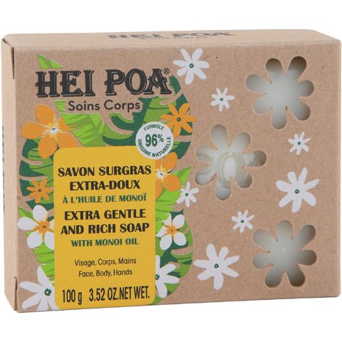 Hei Poa Savon Surgras Monoï 100g