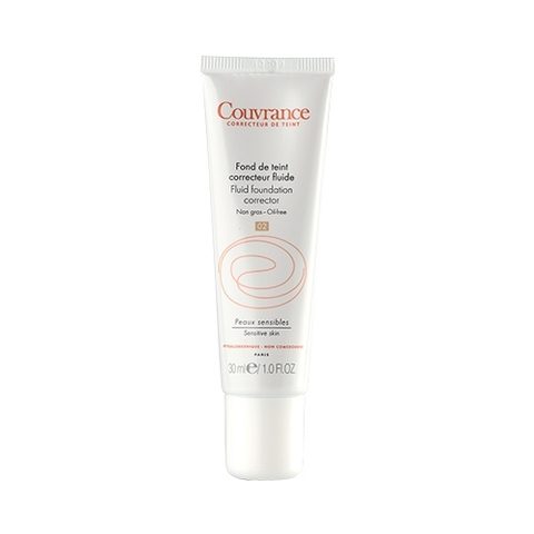 Avène Couvrance Fluid Foundation Corrector fond de teint liquide couvrant SPF 20 teinte 2.0 Naturel 30 ml