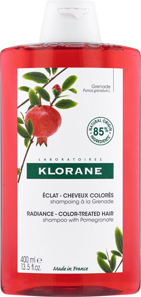 Klorane shampoing eclat à la grenade pour cheveux colorés 400ml