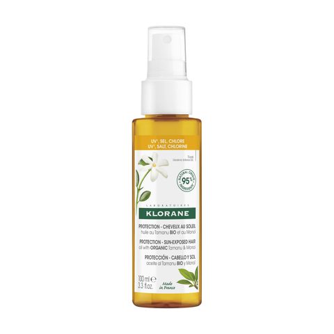 Klorane soin soleil huile protecteur à la cire d'ylang-ylang pour cheveux exposés au soleil 100ml