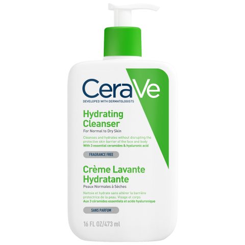 CeraVe Cleansers Hydrating Cleanser émulsion nettoyante pour un effet naturel 473 ml
