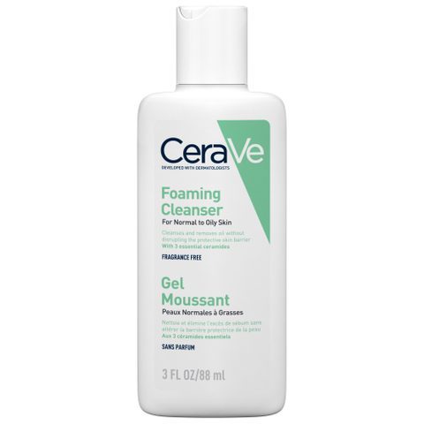 CeraVe Cleansers Foaming Cleanser gel moussant purifiant pour peaux normales à grasses 976 ml