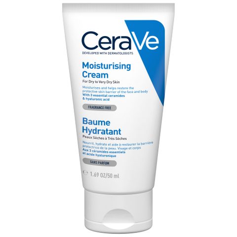 CeraVe Moisturizers crème hydratante visage et corps pour peaux sèches à très sèches 50 ml