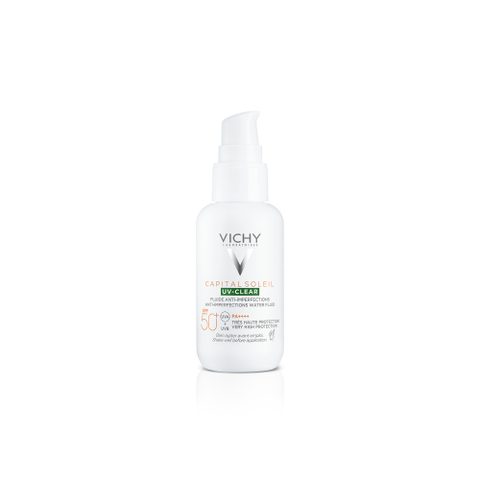 Vichy Capital Soleil UV-Clear soin anti-rides pour peaux grasses sujettes à l'acné SPF 50+ 40 ml