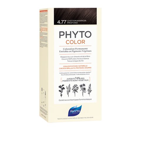 Phyto Color coloration cheveux sans ammoniaque teinte 4.77 Intense Chestnut Brown 1 pcs