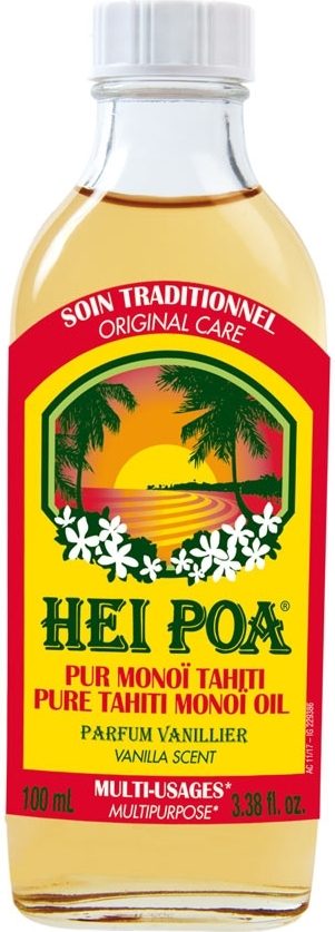 Hei Poa Pure Tahiti Monoï Oil Vanilla huile multifonctionnelle corps et cheveux 100 ml