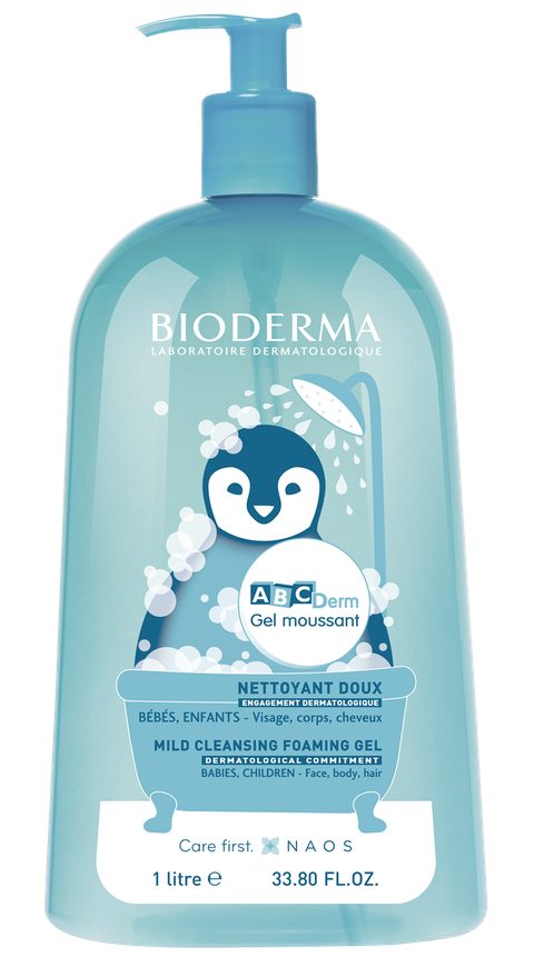 Bioderma ABCDerm Moussant Gel Nettoyant Doux | 1 l