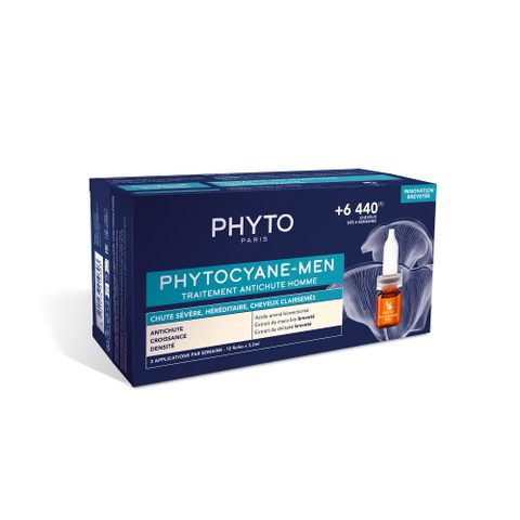 Phyto Phytocyane Anti-Hair Loss Treatment For Men traitement pour la croissance et contre la chute des cheveux 12x3.5 ml